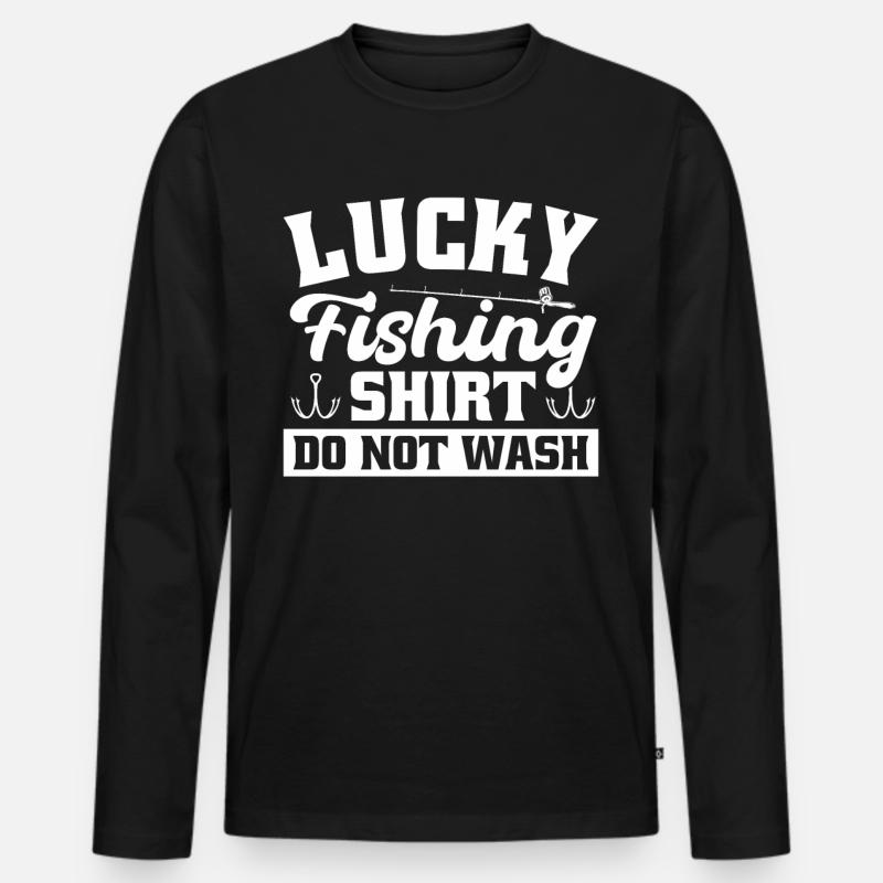 Mann, Ich Liebe Angeldesign - Männer Premium Bio Langarmshirt - Schwarz