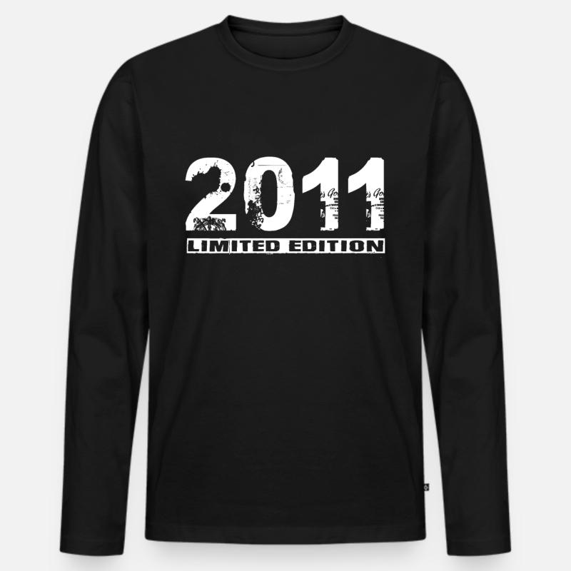Limited Edition 2011 - Männer Premium Bio Langarmshirt - Schwarz