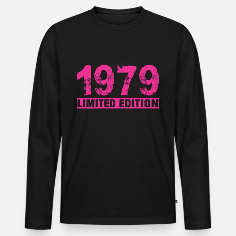 Limited Edition 1979 - Männer Premium Bio Langarmshirt - Schwarz