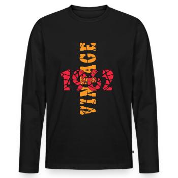 Hergestellt 1962, Geboren 1962 Geburtstag - Männer Premium Bio Langarmshirt - Schwarz - Vorne - Nico (187cm)