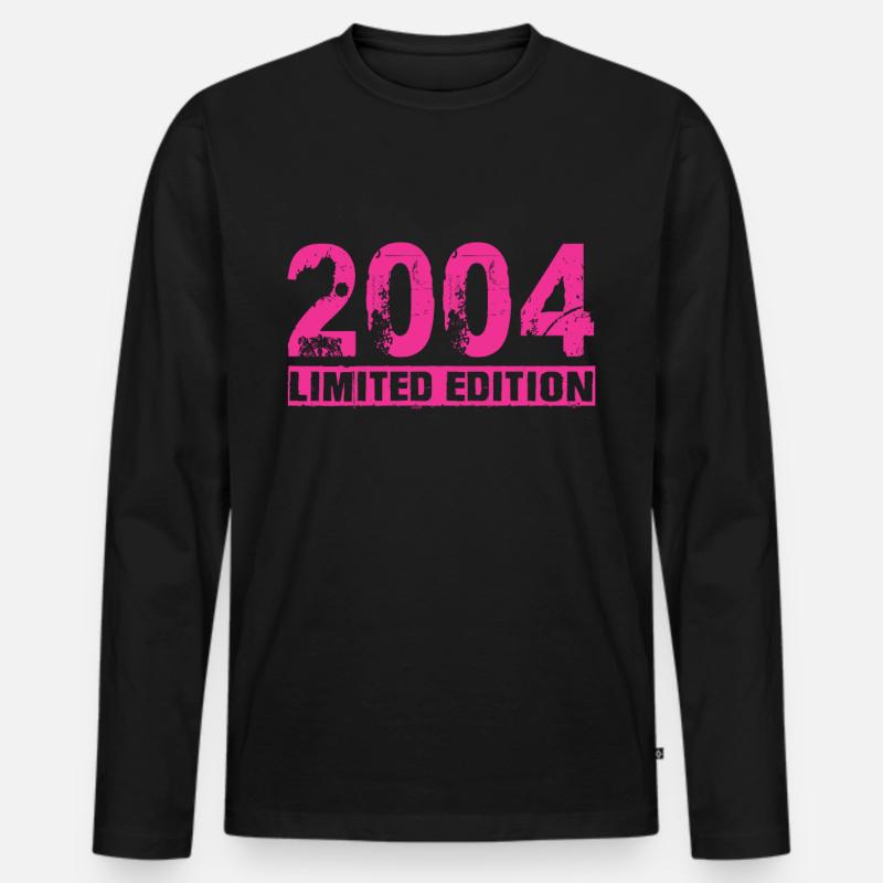 Limited Edition 2004 - Männer Premium Bio Langarmshirt - Schwarz