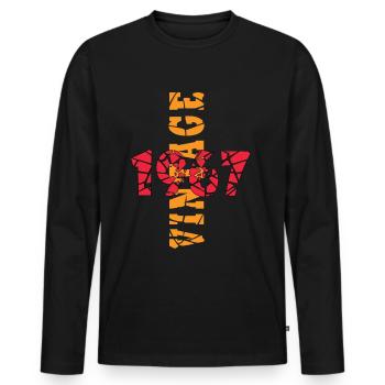 Hergestellt 1967, Geboren 1967 Geburtstag - Männer Premium Bio Langarmshirt - Schwarz - Vorne - Nico (187cm)