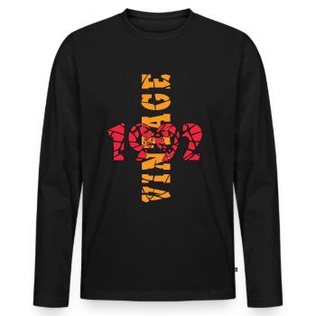 1992 Vintage Geburtstagsgeschenk - Männer Premium Bio Langarmshirt - Schwarz - Vorne - Nico (187cm)