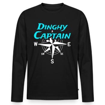 Dériveur Capitaine Capitaine Sailor Skipper - T-shirt manches longues Premium bio Homme - noir - Devant - Nico (187cm)