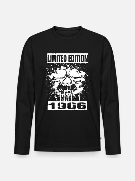 Limited Edition 1966 - Men's Premium Organic Long Sleeve Shirt - black