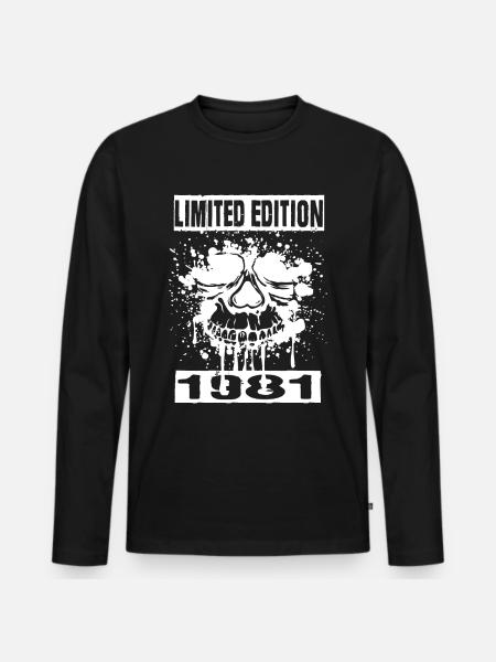 Édition limitée 1981 - T-shirt manches longues Premium bio Homme - noir