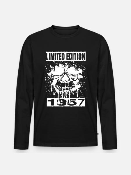 Édition limitée 1957 - T-shirt manches longues Premium bio Homme - noir