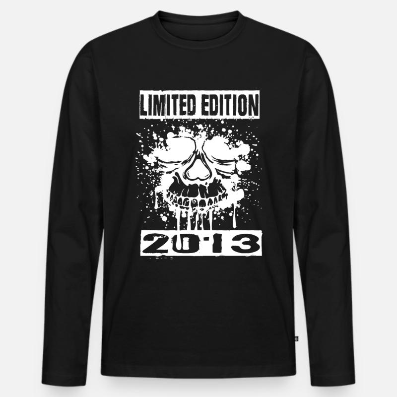 Limited Edition 2013 - Männer Premium Bio Langarmshirt - Schwarz