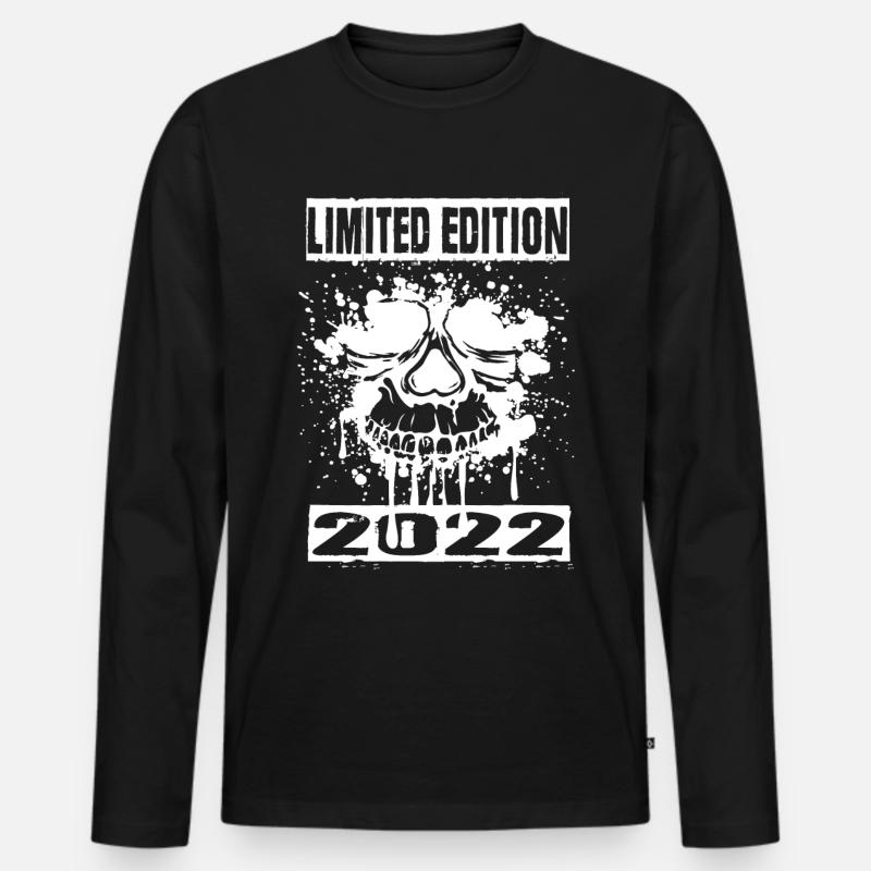 Limited Edition 2022 - Männer Premium Bio Langarmshirt - Schwarz