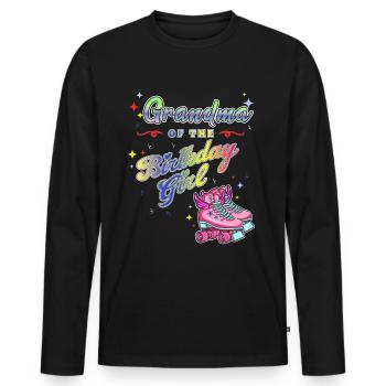 Inline Skater - Männer Premium Bio Langarmshirt - Schwarz - Vorne - Nico (187cm)