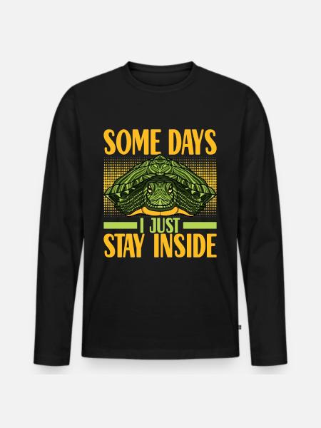 Turtle Turtle Aquatic turtle - Men's Premium Organic Long Sleeve Shirt - black