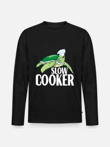 Turtle Turtle Aquatic turtle - Men's Premium Organic Long Sleeve Shirt - black