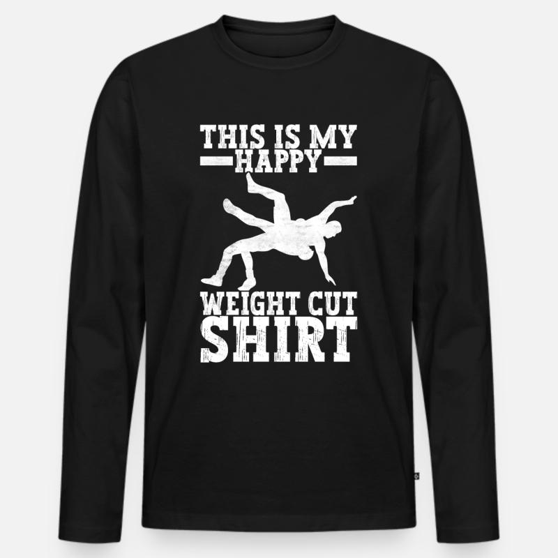 Wrestling Ringen Ringer - Männer Premium Bio Langarmshirt - Schwarz