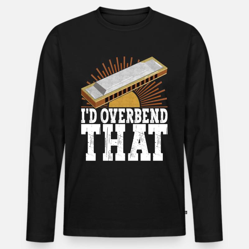 Harmonica Harmonica - Men's Premium Organic Long Sleeve Shirt - black