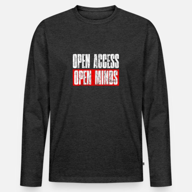 Open Access Open Mind for Hacker and Coder Männer Premium Bio Langarmshirt