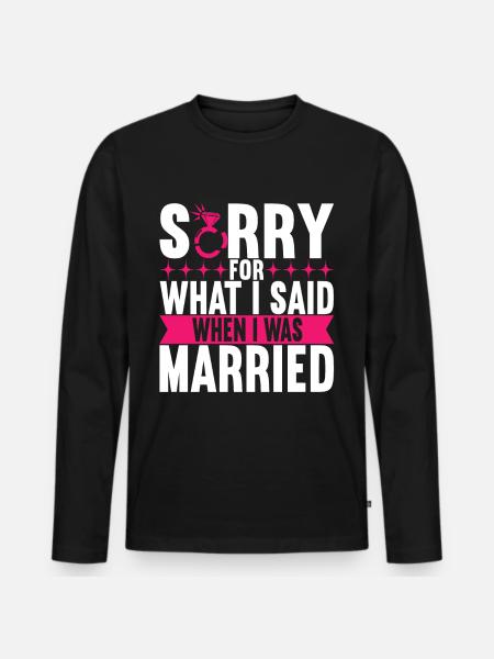 Divorce Divorced - Men's Premium Organic Long Sleeve Shirt - black