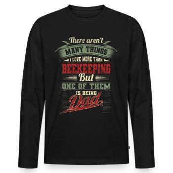 Vatertag Imker Papa Vater Geburtstagsgeschenk - Männer Premium Bio Langarmshirt - Schwarz - Vorne - Nico (187cm)