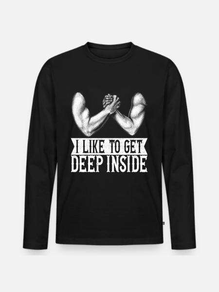 Bras de fer - T-shirt manches longues Premium bio Homme - noir