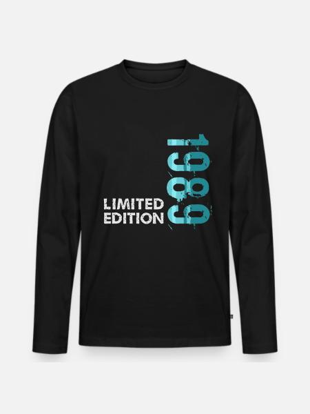1989 Limited Edition - Men's Premium Organic Long Sleeve Shirt - black
