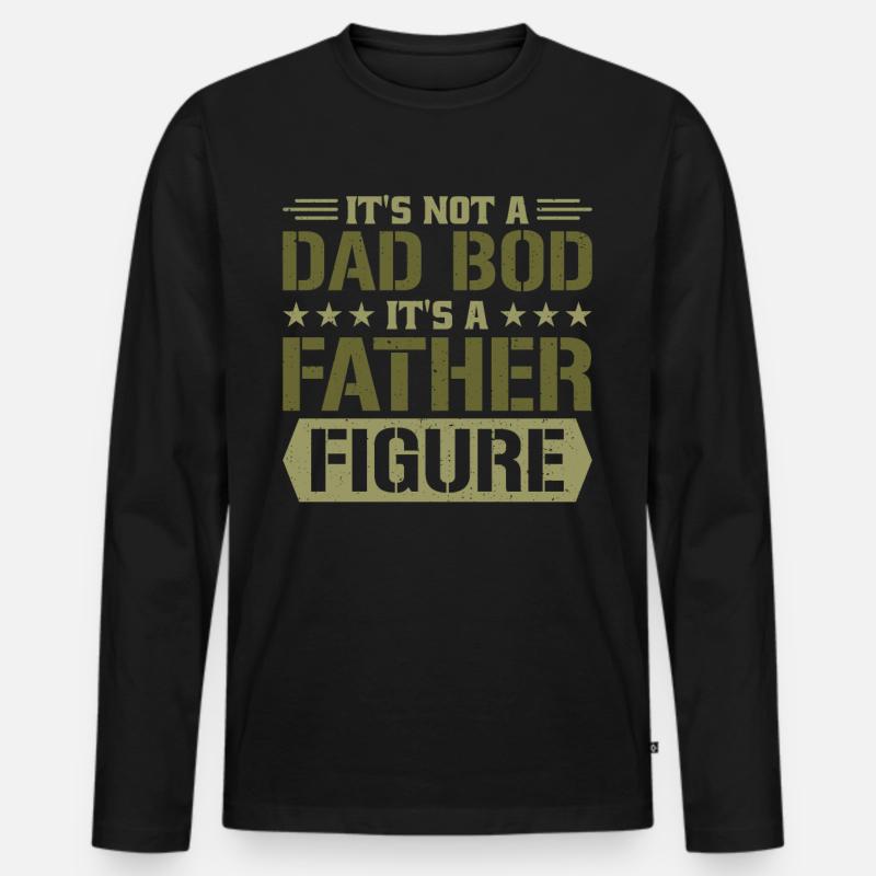 Papa 2023 - Männer Premium Bio Langarmshirt - Schwarz