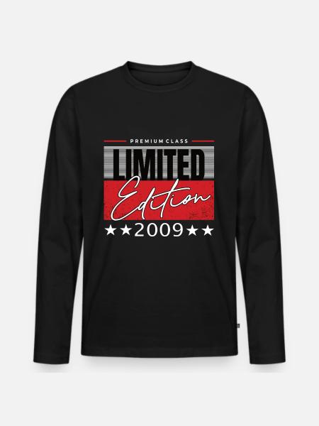 Édition limitée 2009 - T-shirt manches longues Premium bio Homme - noir