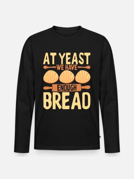 Bäcker Bäckerei Backen - Männer Premium Bio Langarmshirt - Schwarz