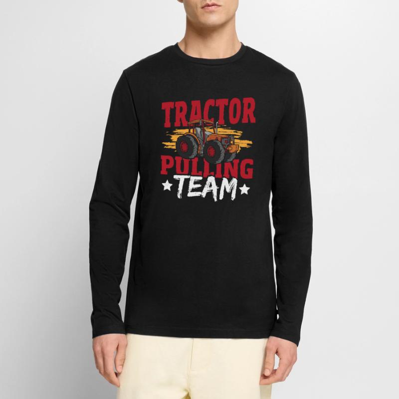 Tractor Pulling Team Tractor Puller Tractorpulling Men's Premium Organic Long Sleeve Shirt