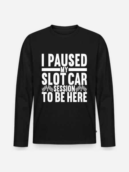 Slotcar Slotracing - Men's Premium Organic Long Sleeve Shirt - black