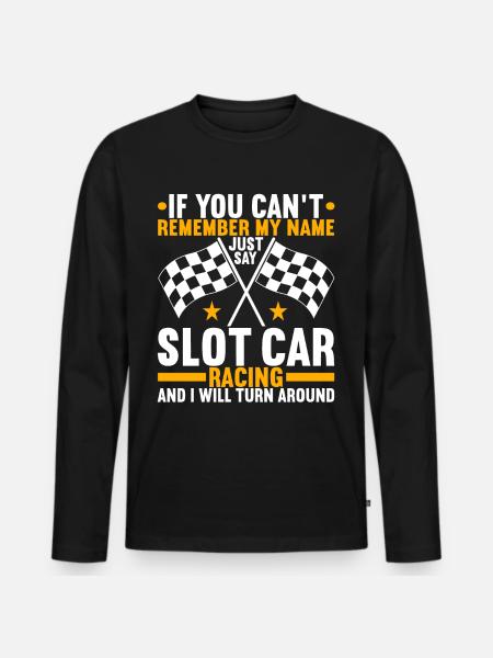 Slotcar Slotracing - Men's Premium Organic Long Sleeve Shirt - black