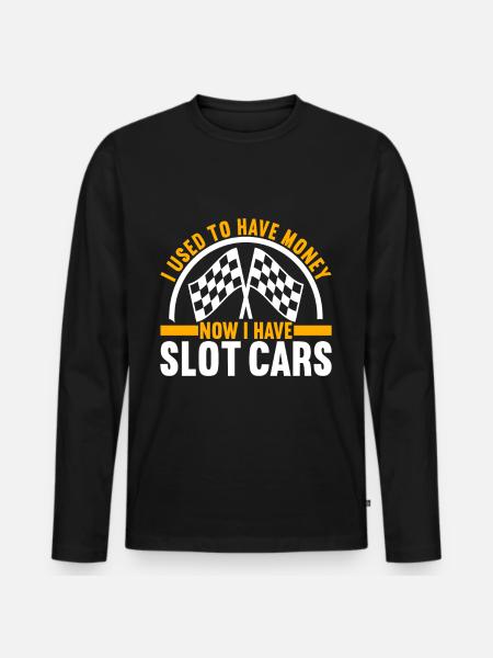 Slotcar Slotracing - Men's Premium Organic Long Sleeve Shirt - black