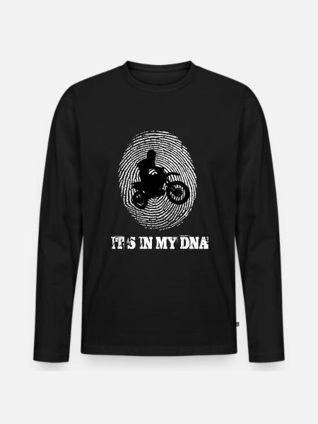 Motocross Its In My Dna - Men's Premium Organic Long Sleeve Shirt - black
