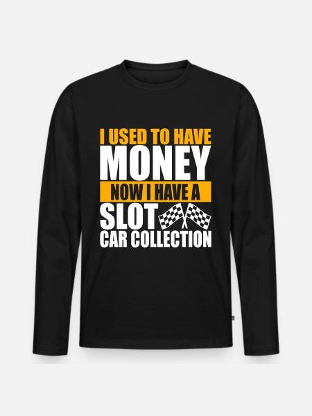 Slotcar Slotracing - Men's Premium Organic Long Sleeve Shirt - black
