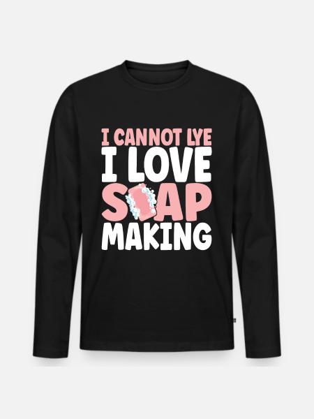 Soap maker soap making - Men's Premium Organic Long Sleeve Shirt - black