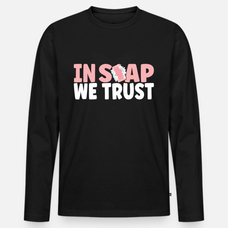 Soap maker soap making - Men's Premium Organic Long Sleeve Shirt - black