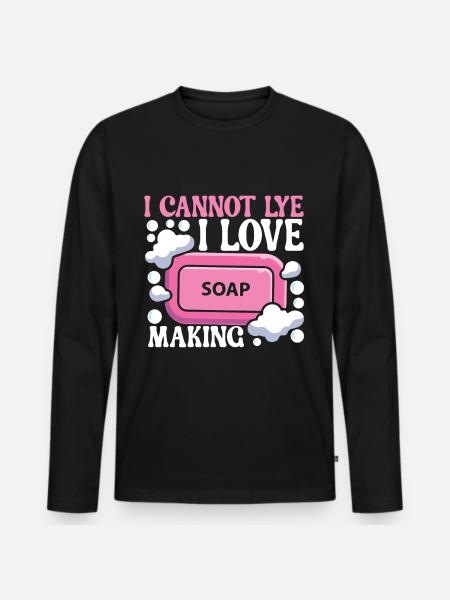 Soap maker soap making - Men's Premium Organic Long Sleeve Shirt - black