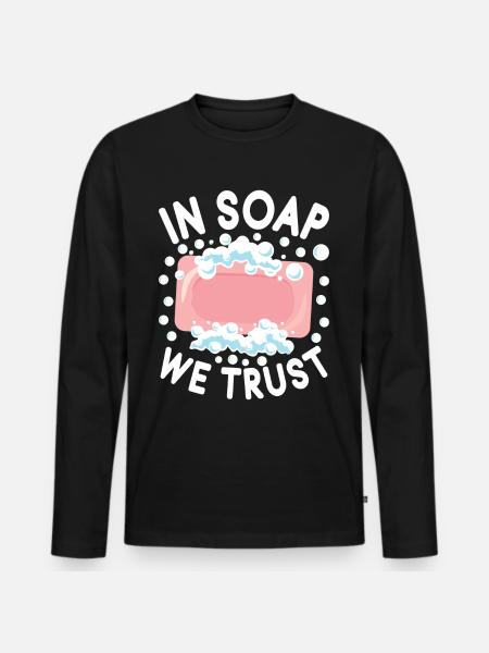 Soap maker soap making - Men's Premium Organic Long Sleeve Shirt - black