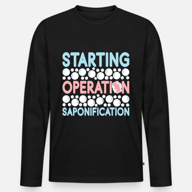 Soap maker soap making - Men's Premium Organic Long Sleeve Shirt - black