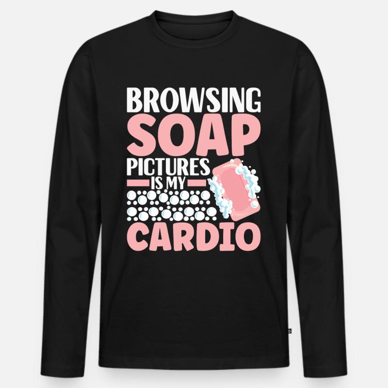 Soap maker soap making - Men's Premium Organic Long Sleeve Shirt - black