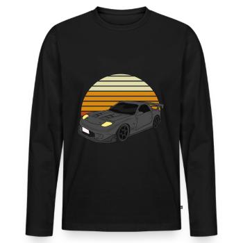 Car Drifting Racing Racecar Motorsport Mechanic - Männer Premium Bio Langarmshirt - Schwarz - Vorne - Nico (187cm)