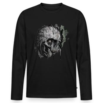 Zombie Undead untot Untoter - T-shirt manches longues Premium bio Homme - noir - Devant - Nico (187cm)