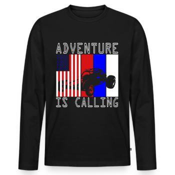 USA Buggy Offroad Desert Vehicle Desert Dune - Men's Premium Organic Long Sleeve Shirt - black - Front - Nico (187cm)