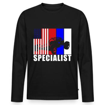 Buggy Racer Hobby USA Flag USA - T-shirt manches longues Premium bio Homme - noir - Devant - Nico (187cm)