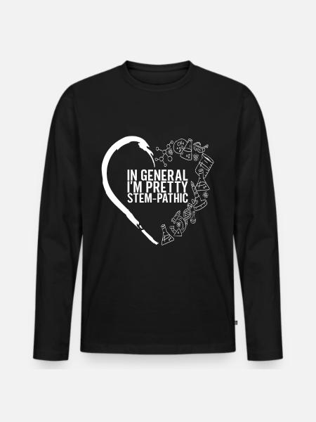 Steminist Women In Science - Männer Premium Bio Langarmshirt - Schwarz