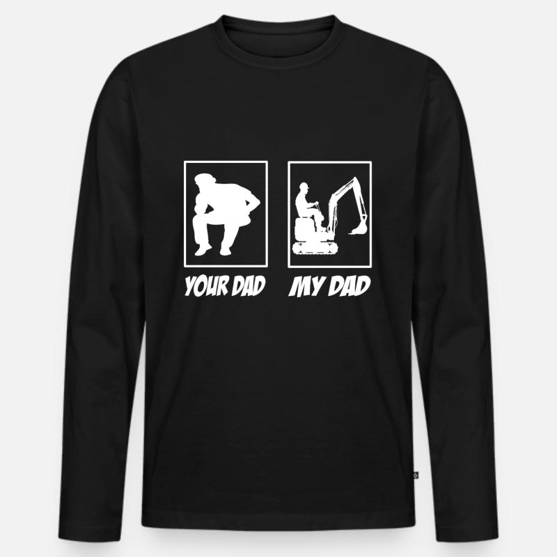 Gartenbauer - Männer Premium Bio Langarmshirt - Schwarz