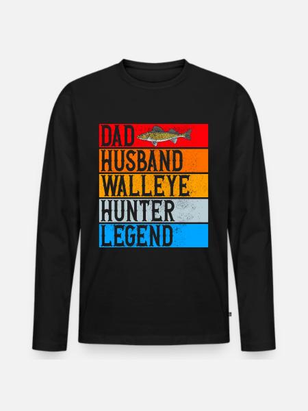 Anglers Fishing Fishermen - Men's Premium Organic Long Sleeve Shirt - black