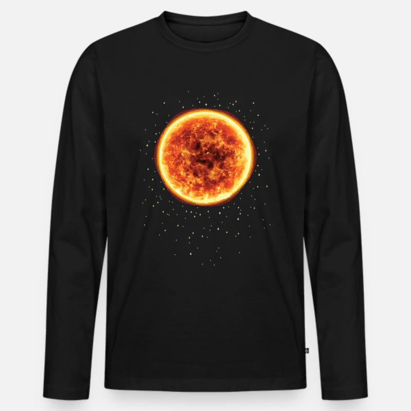 Sternbild Astronomie Astronom - Männer Premium Bio Langarmshirt - Schwarz