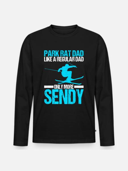 Skiers - Men's Premium Organic Long Sleeve Shirt - black