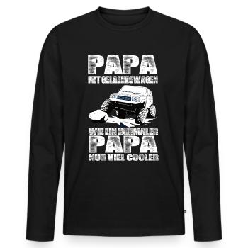 Geländewagen - Männer Premium Bio Langarmshirt - Schwarz - Vorne - Nico (187cm)