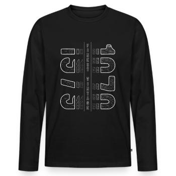 Finest Millésime 1979 Année de naissance 1979 Anniversaire - T-shirt manches longues Premium bio Homme - noir - Devant - Nico (187cm)