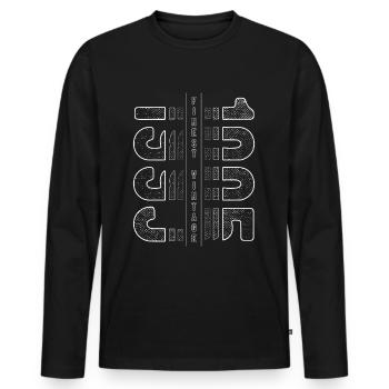 Finest Millésime 1995 Année de naissance 1995 Anniversaire - T-shirt manches longues Premium bio Homme - noir - Devant - Nico (187cm)
